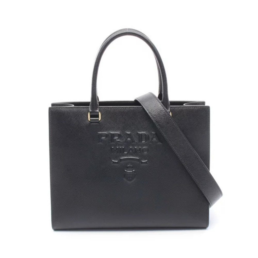 Prada SAFFIANO LUX Handbag Leather Black